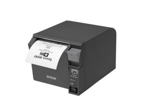 TM-T70II - Bon-Thermodrucker mit Frontausgabe, 80mm, Abschneider, USB + Ethernet, schwarz