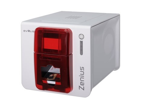 Zenius Classic - Farb-Plastikkartendrucker, USB, rot