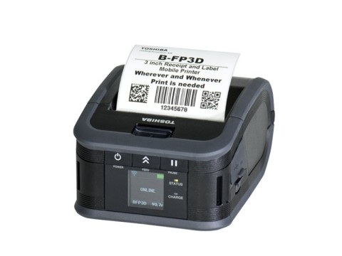 B-FP3D-GH52 Plus - Mobiler Thermodrucker, 80mm, Etikettendruck mit Spender, USB, Bluetooth, WLAN