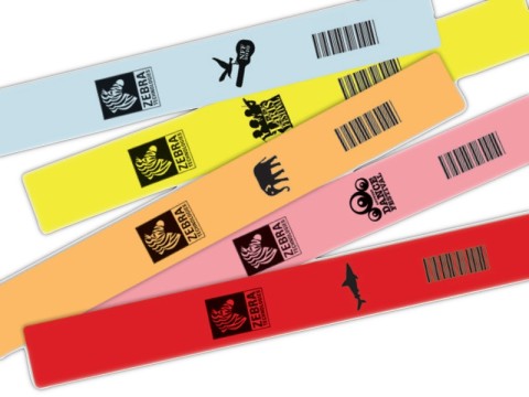 Z-Band Fun - Armband-Kassetten mit Selbstklebe-Verschluß, pink, für eintägige Events, 25 x 254mm