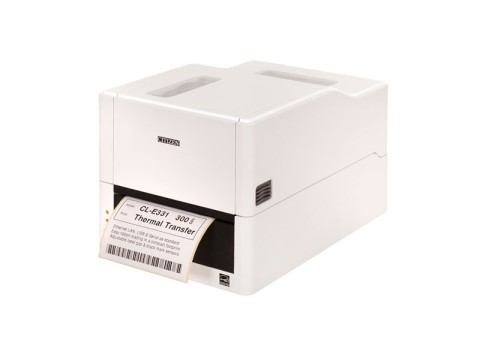 CL-E331 - Etikettendrucker, thermotransfer, 300dpi, USB + RS232 + Ethernet, weiss