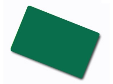Plastikkarte - 86 x 54mm, 30mil, 0.76mm (blanko) - grün