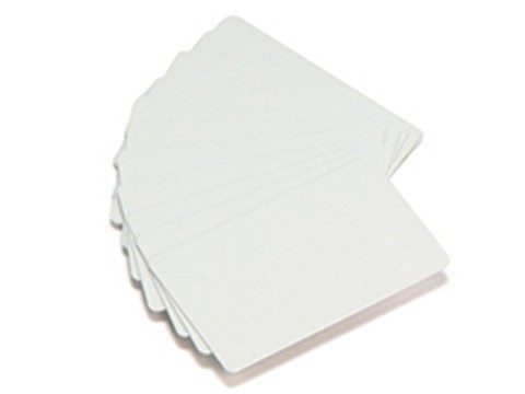 Plastikkarte - 50mil, 1.25mm (blanko) - weiß ++Abgabe nur als VPE 100ter Pack++
