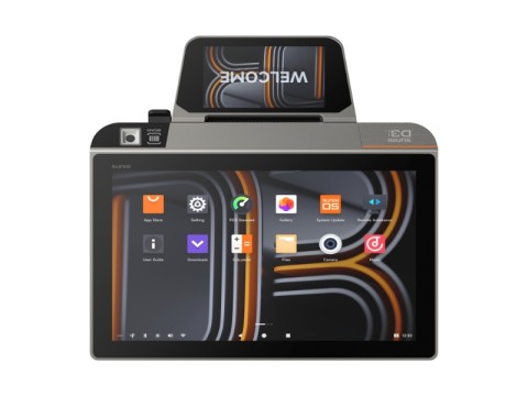 D3 mini - Touchsystem, 10.1" Widescreen Display, LCD Kundendisplay, 80mm Bondrucker, Android 13, NFC