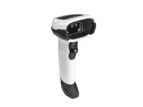 DS8108 - 2D Imager, Standard Reichweite, RS232 + USB + KBW, Standfuss, weiss