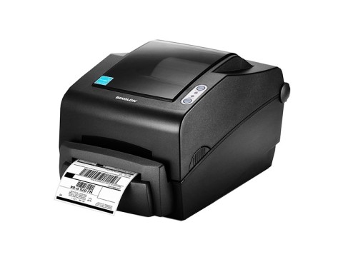 SLP-TX403 - Etikettendrucker, thermotransfer, 300dpi, USB + RS232 + Parallel, Abschneider, dunkelgrau