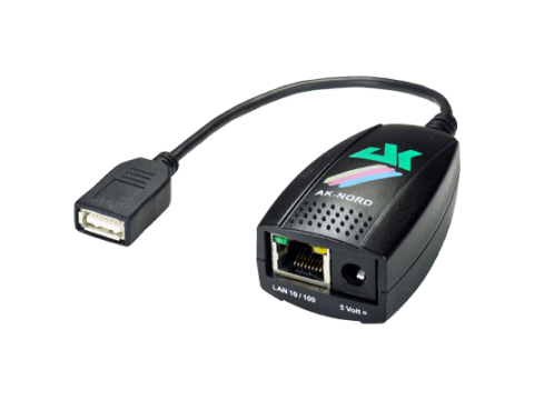 ConLine-USB-XXL - Deviceserver, 1xEthernet, 1xUSB-A Buchse (über HUB bis 4 USB-Geräte)