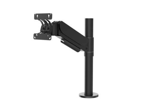 Monitorhalterung VESA 75/100 (ARC-Design) an einem höhenverstellbarem Arm, Light 2.5 - 5kg, schwarz
