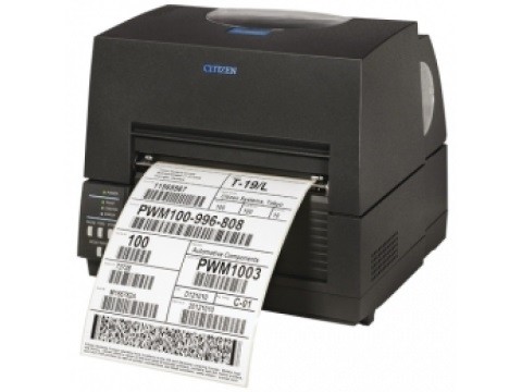 CL-S6621 - Etikettendrucker, Thermotransfer, 203dpi, USB + RS232, externer Rollenhalter, schwarz