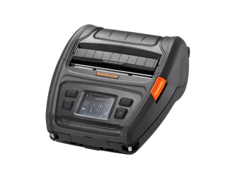 XM7-40 - Mobiler Etikettendrucker, 112mm, USB + RS232 + Bluetooth (iOS) + WLAN, Linerless, schwarz